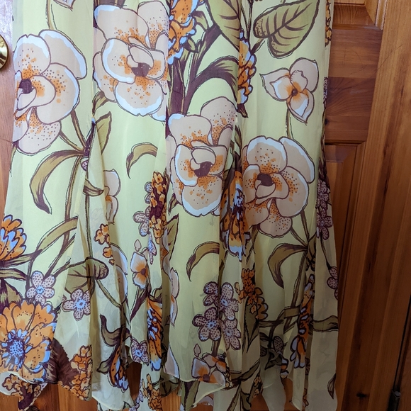 Kay Unger maxi silk dress, size 10 - Picture 6 of 6